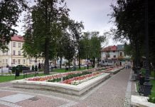 Nisko - park przy Placu Wolności